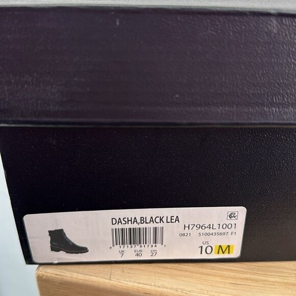 Naturalizer Dasha Ankle Boots- Black Leather- Size 10 M (Medium)- NIB - Picture 7 of 7